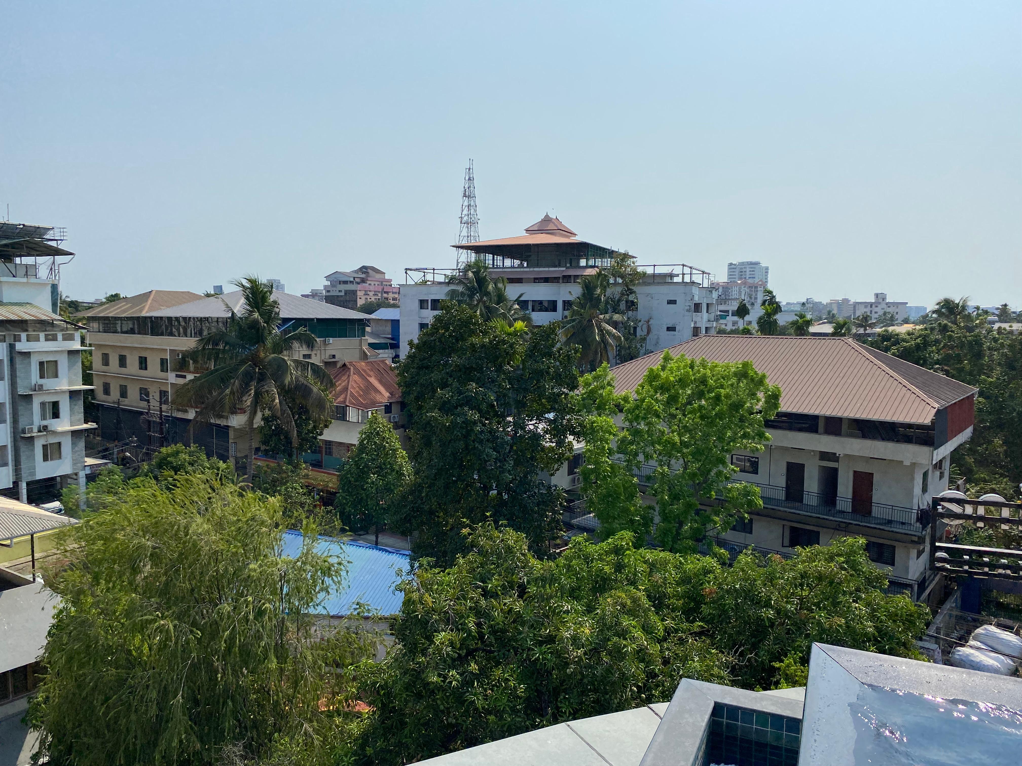 View from rooftop pool terrace