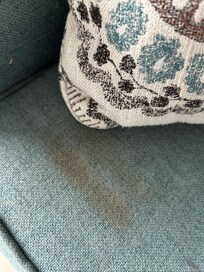 Brown spot on sofa