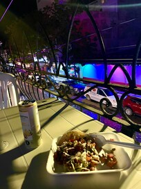 Sitting on the balcony