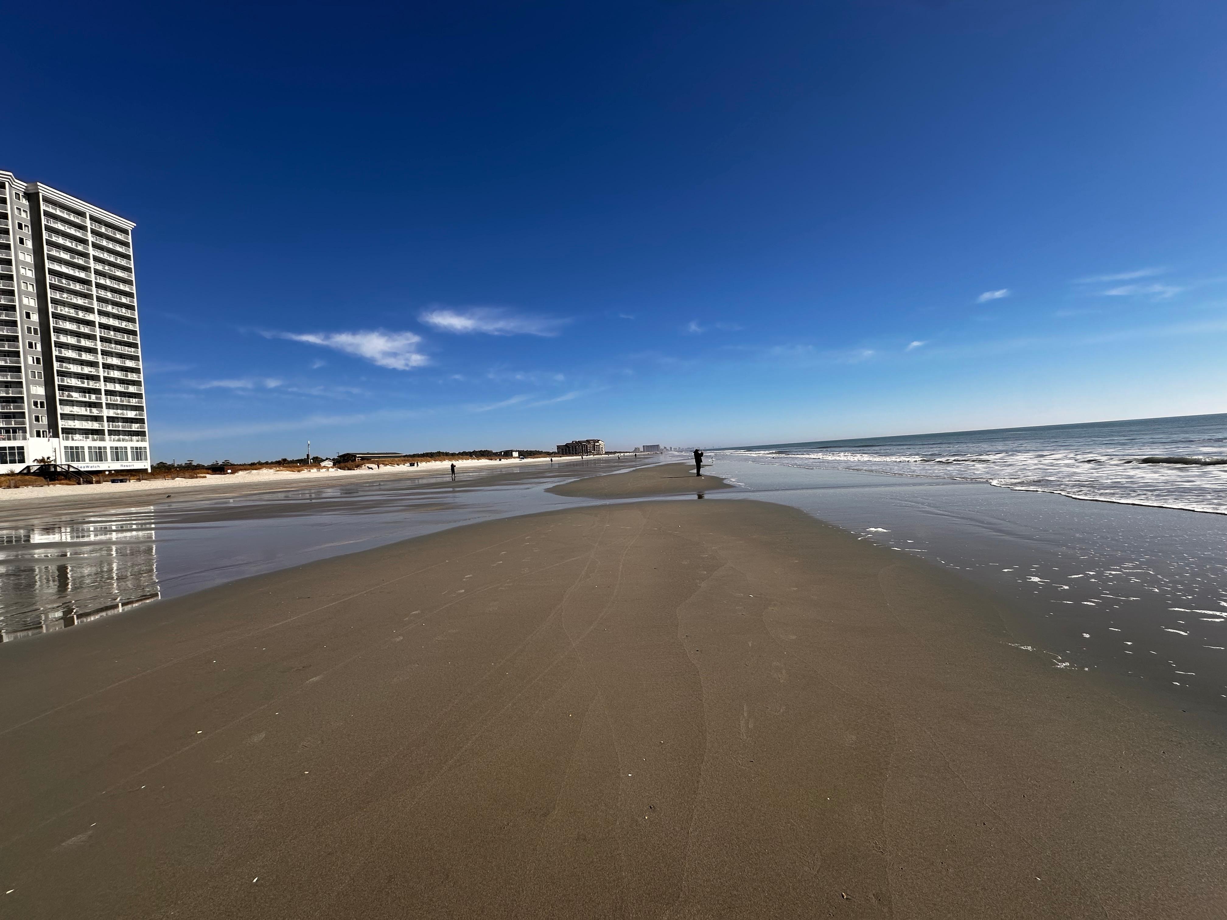 Beach at low tide 