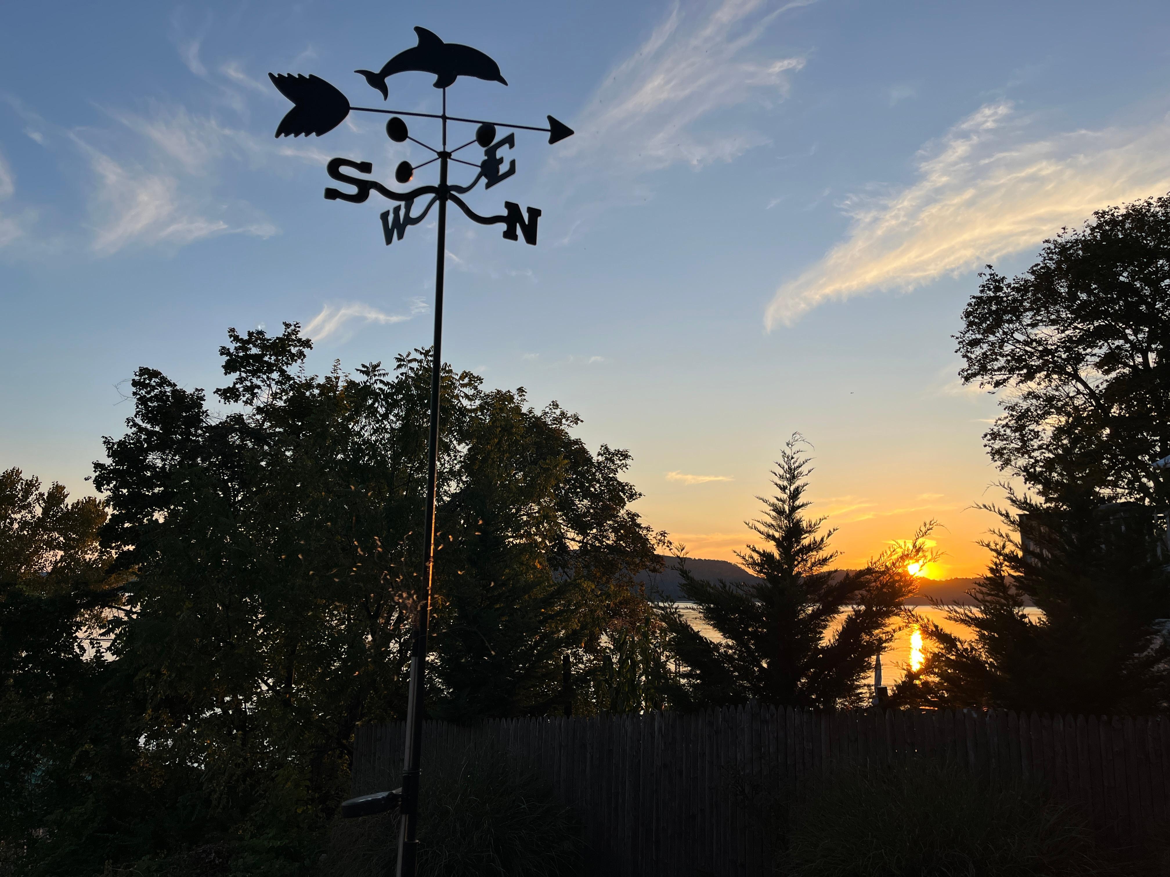 Sunset from the back deck bar!