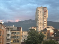 View of mount Vitosha from our room