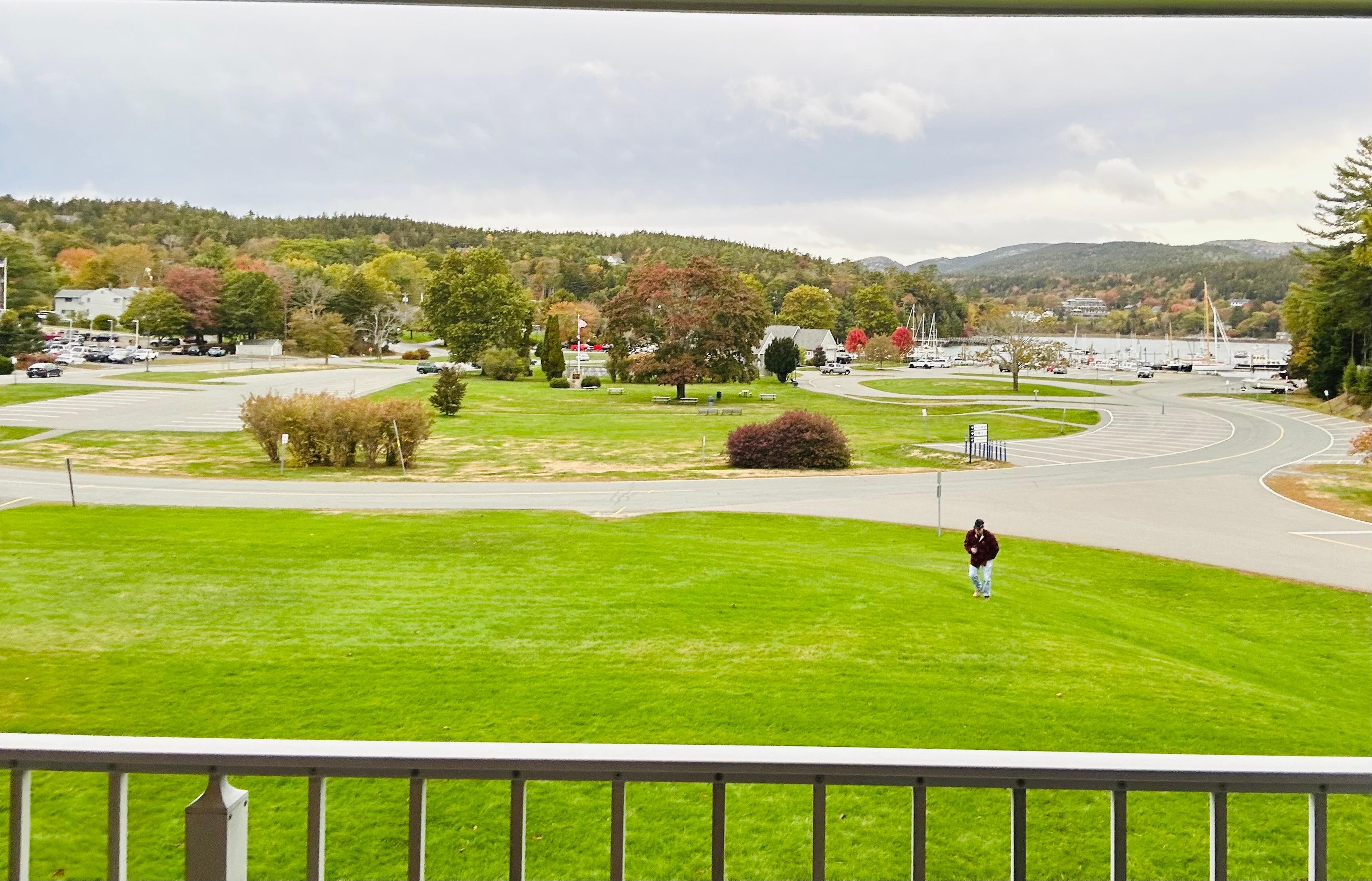 View from the balcony. 