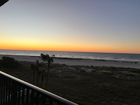 Sunset. View from balcony