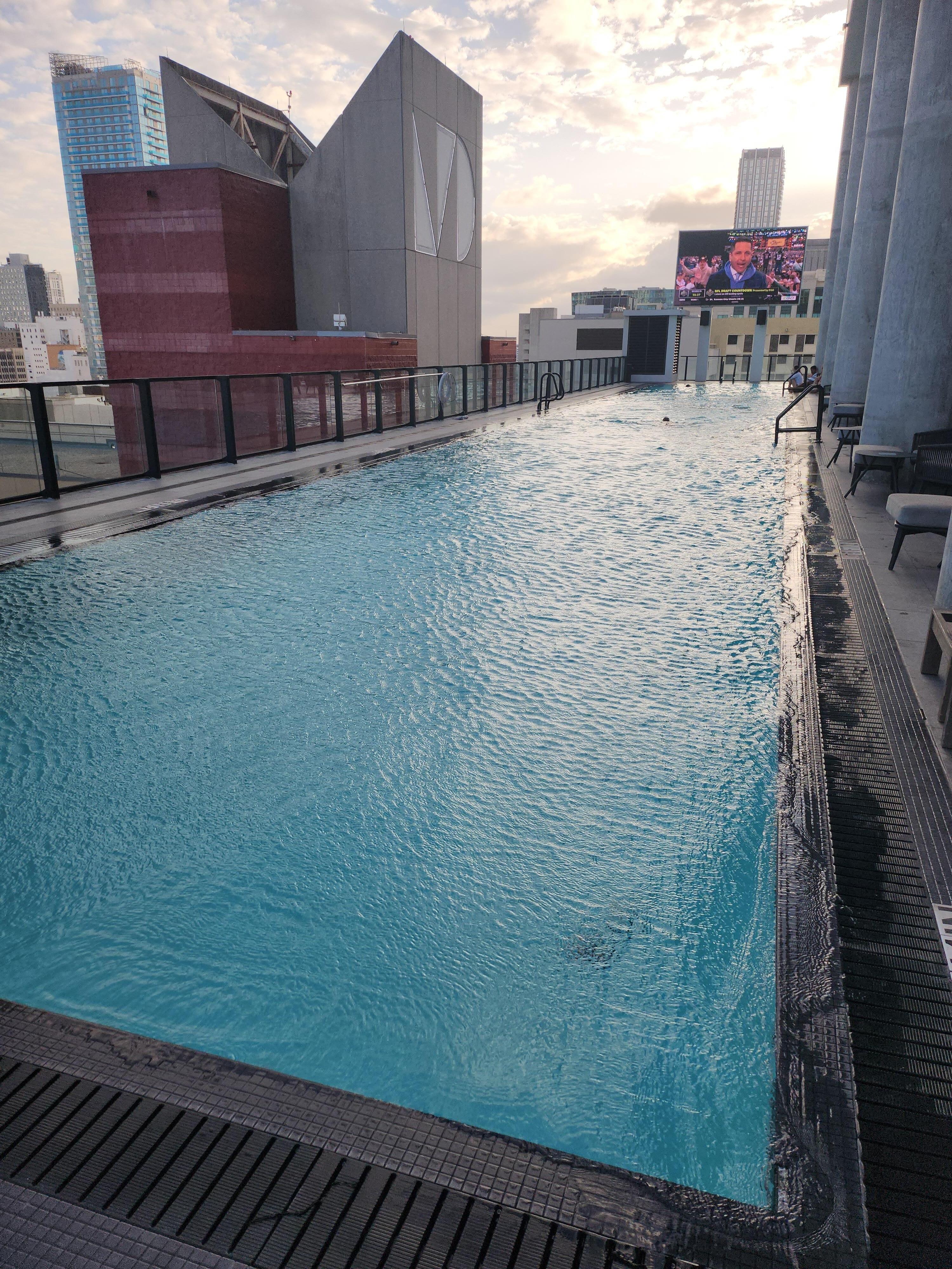 Rooftop pool