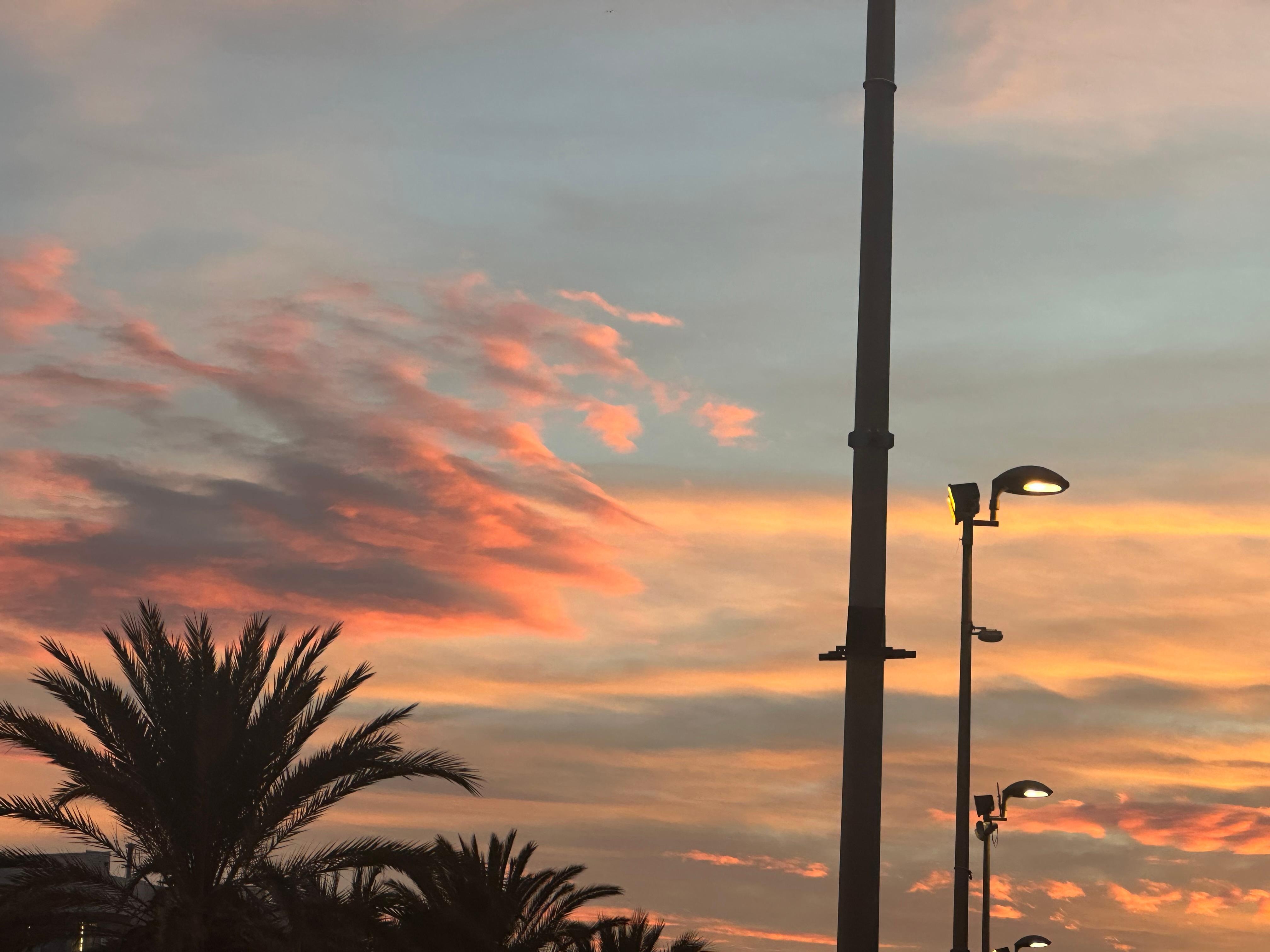 Alicante Red Sky at Night 2
