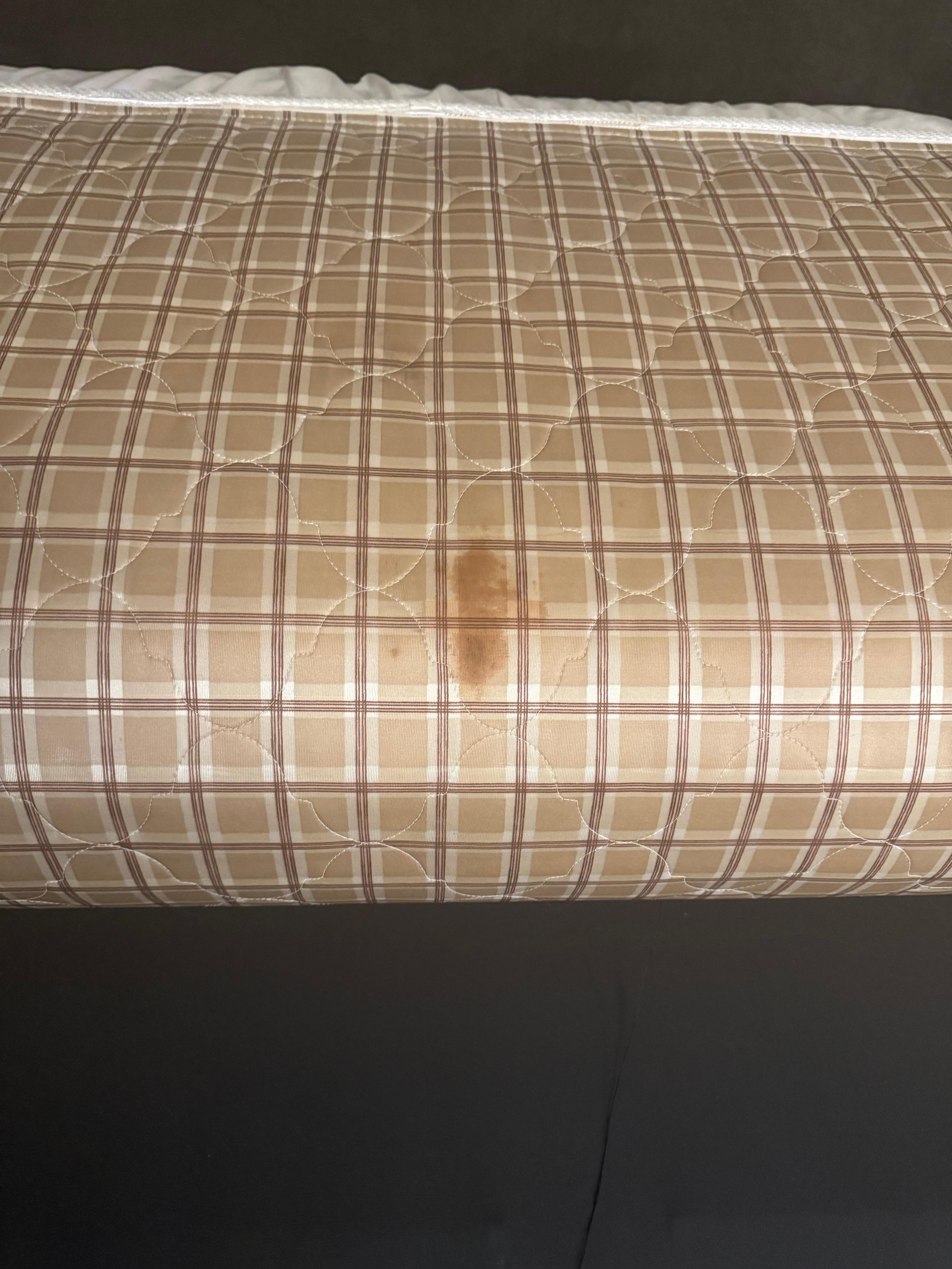 Blood stain on mattress