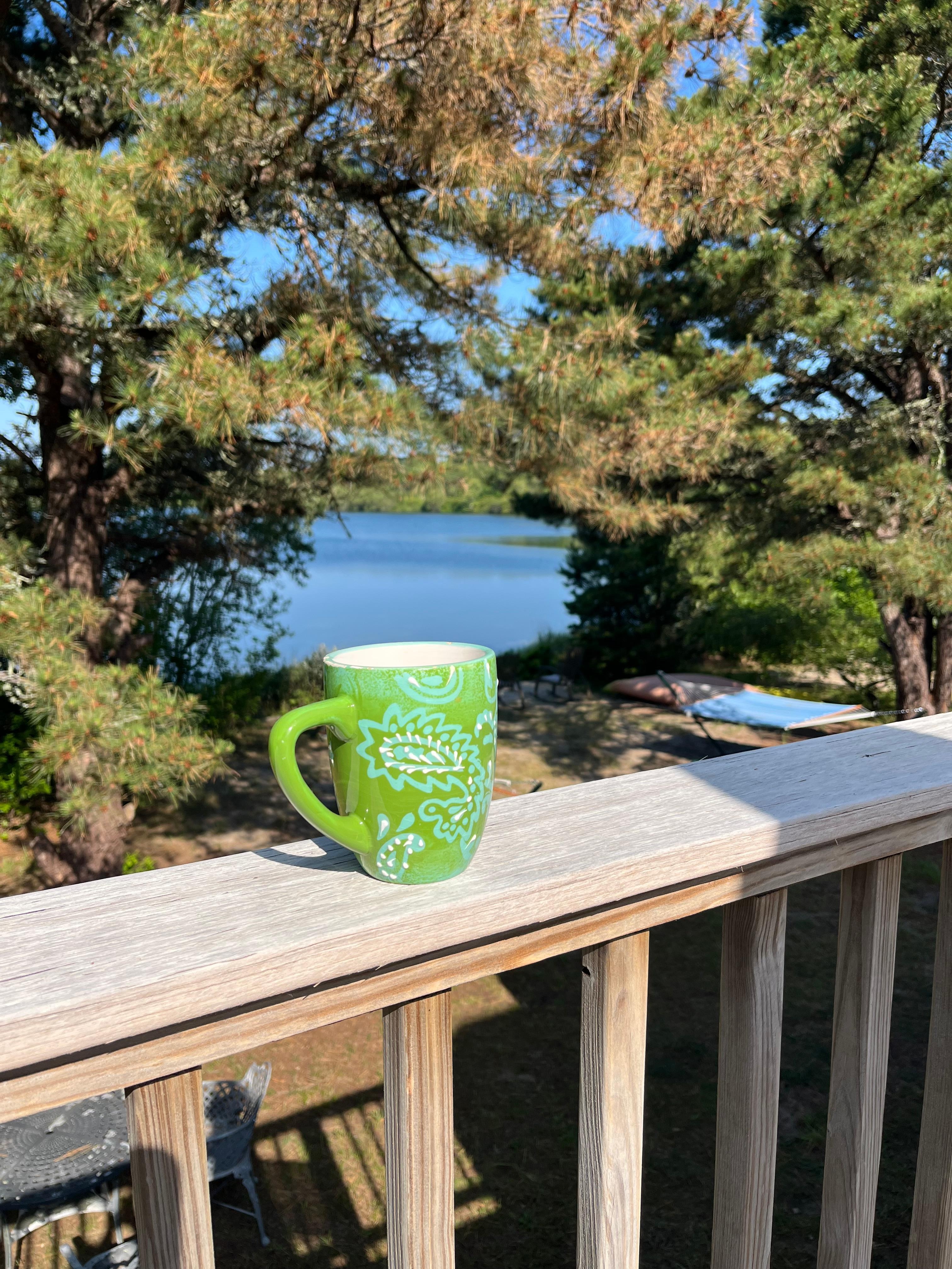 Morning coffee such a pretty view