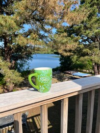 Morning coffee such a pretty view