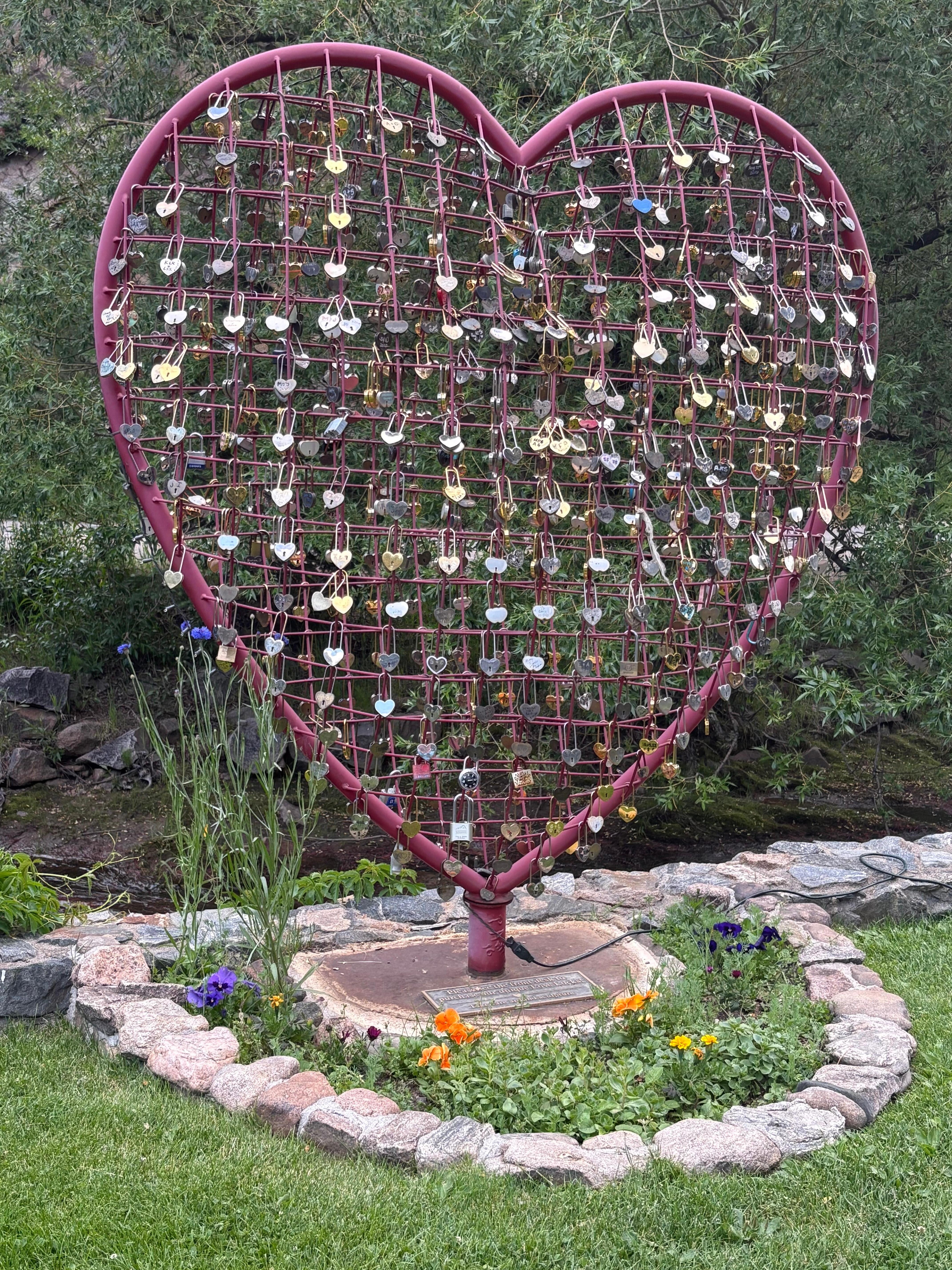 We added a love lock several years ago.