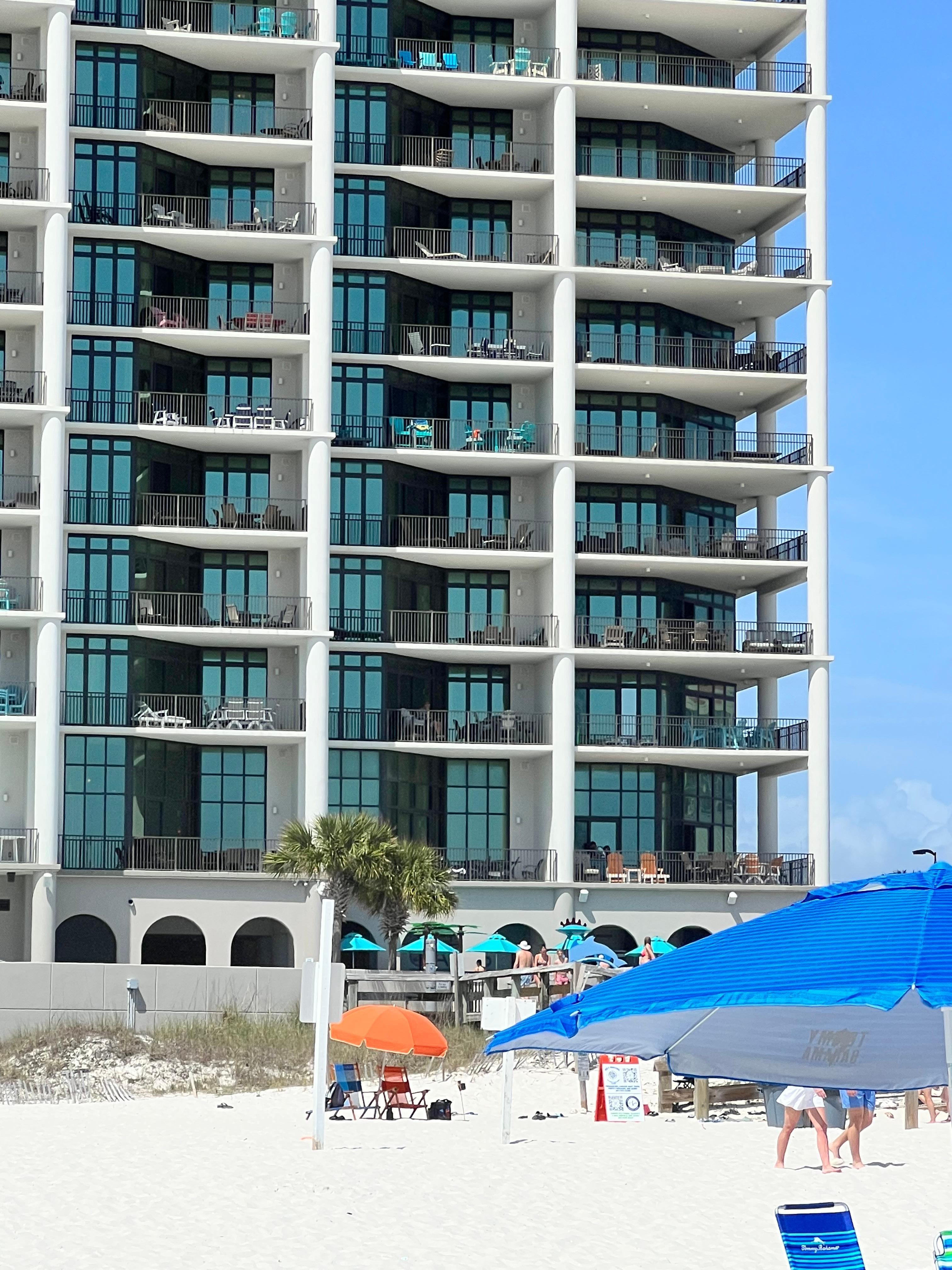 Our condo was the second row in five floors up from the ground.