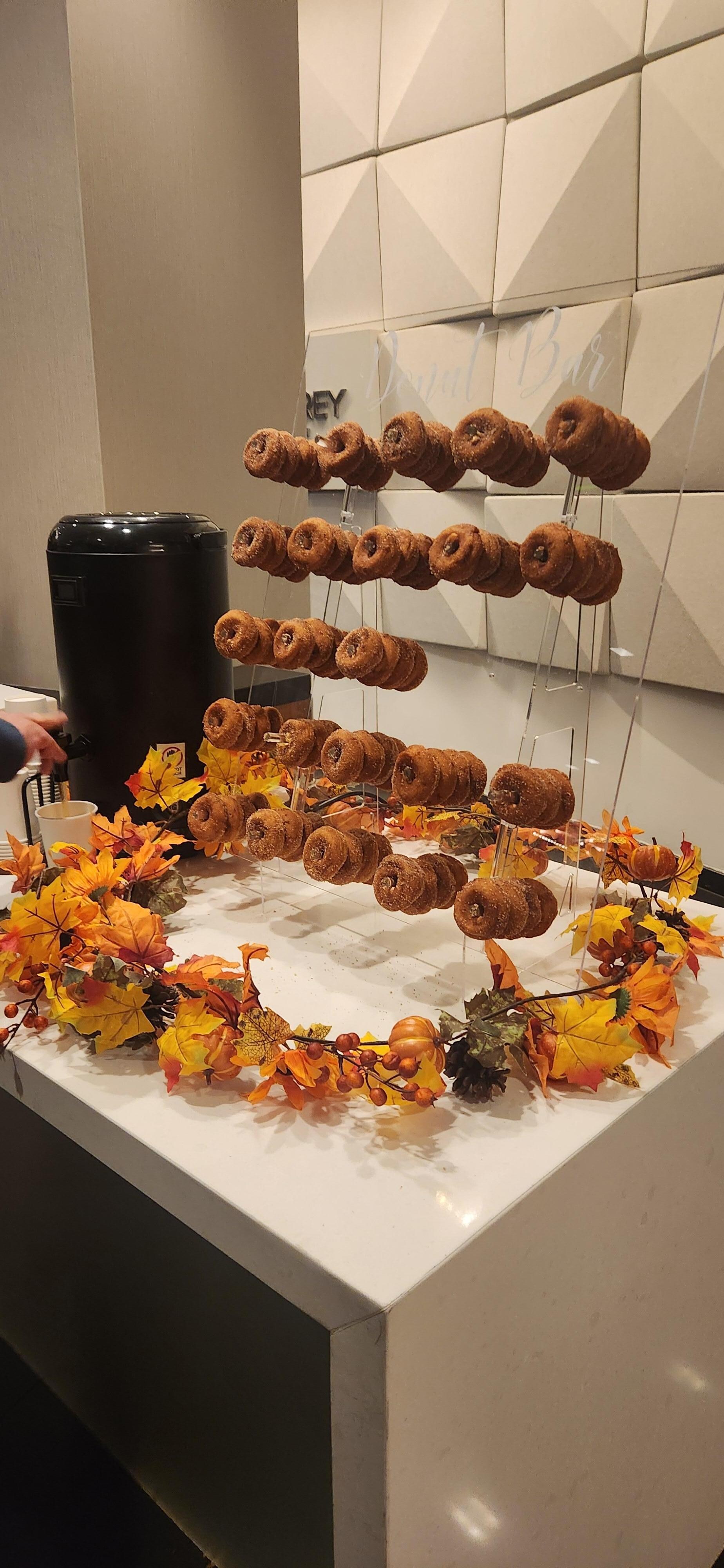 Cute donuts greeted us on arrival.