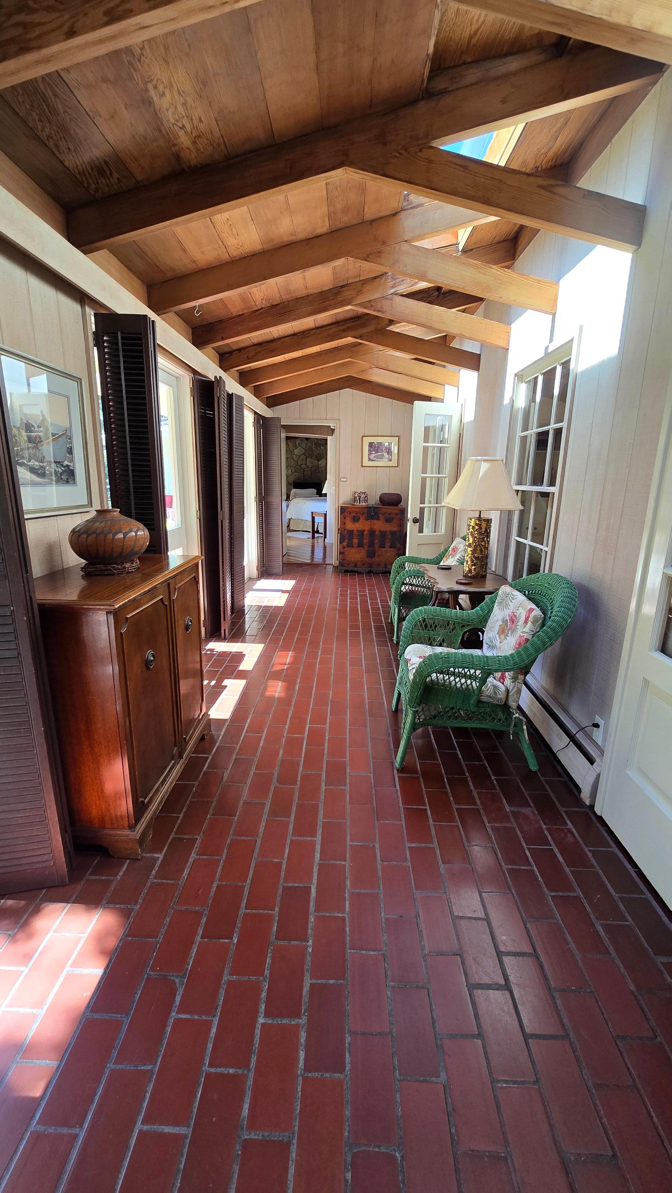 the lovely hall down the front of the house