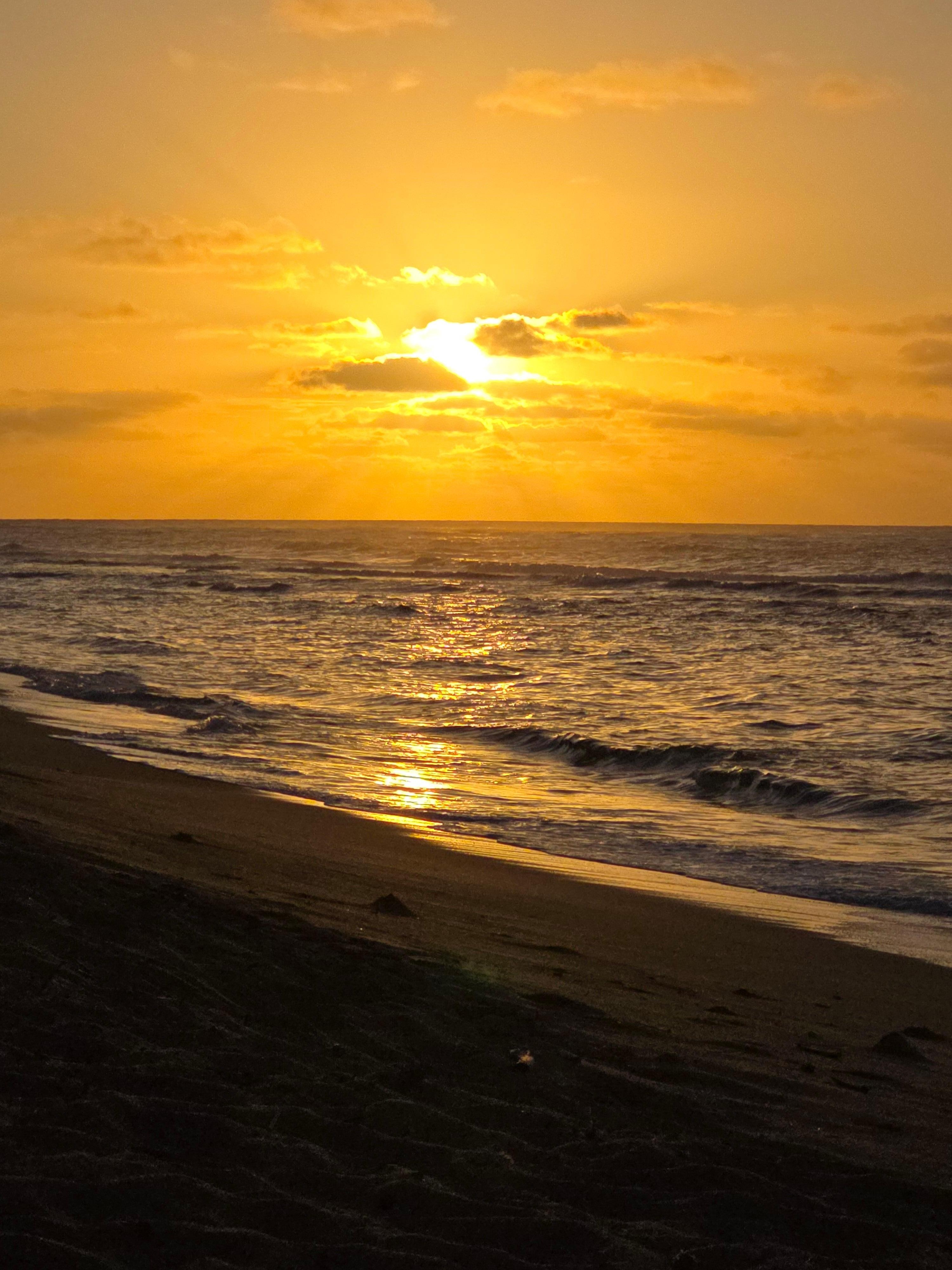 Sunrise out front of condo every morning 