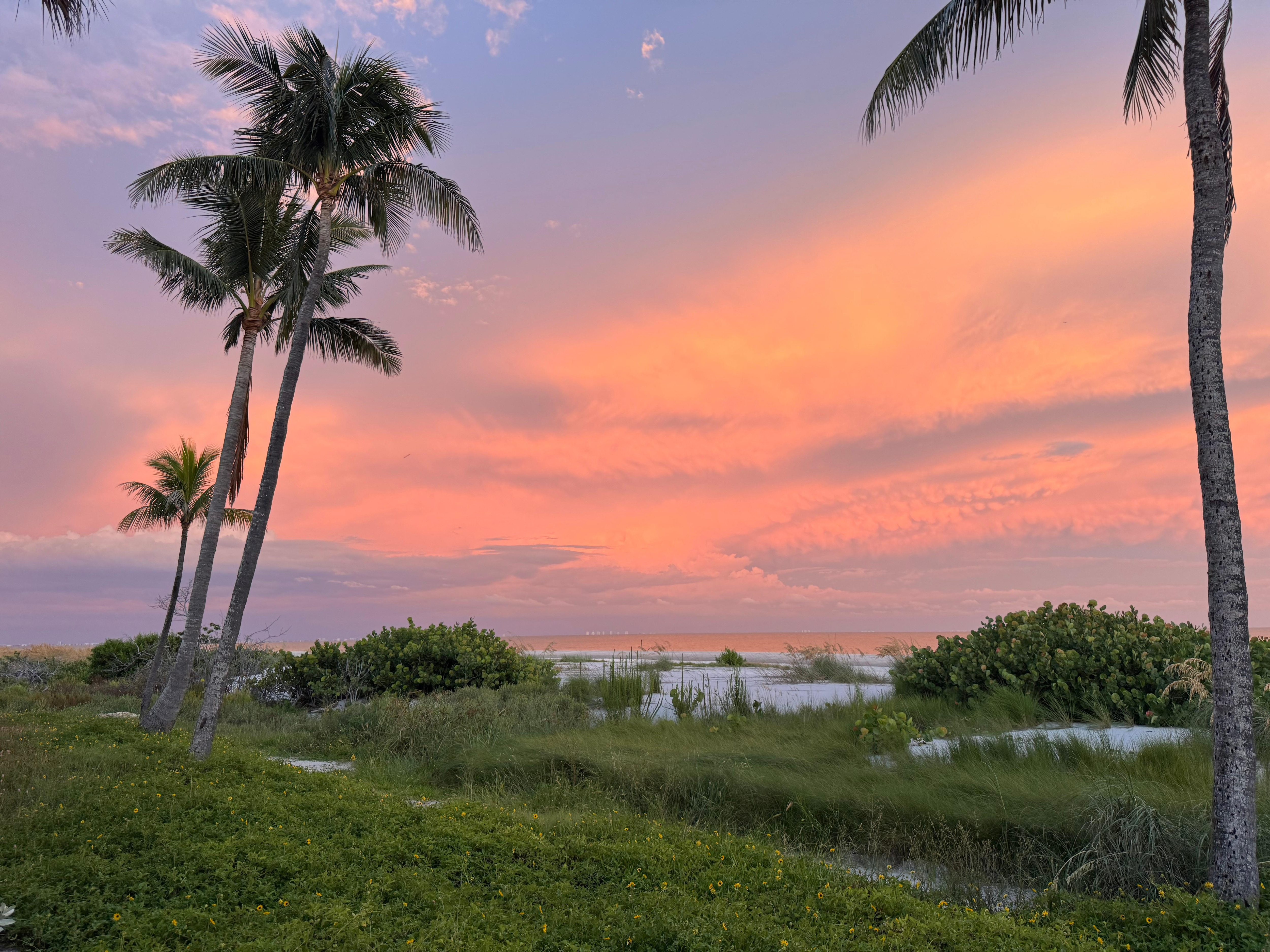 Sunset view from right outside your door