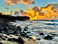 Sunrise on Shipwreck Beach