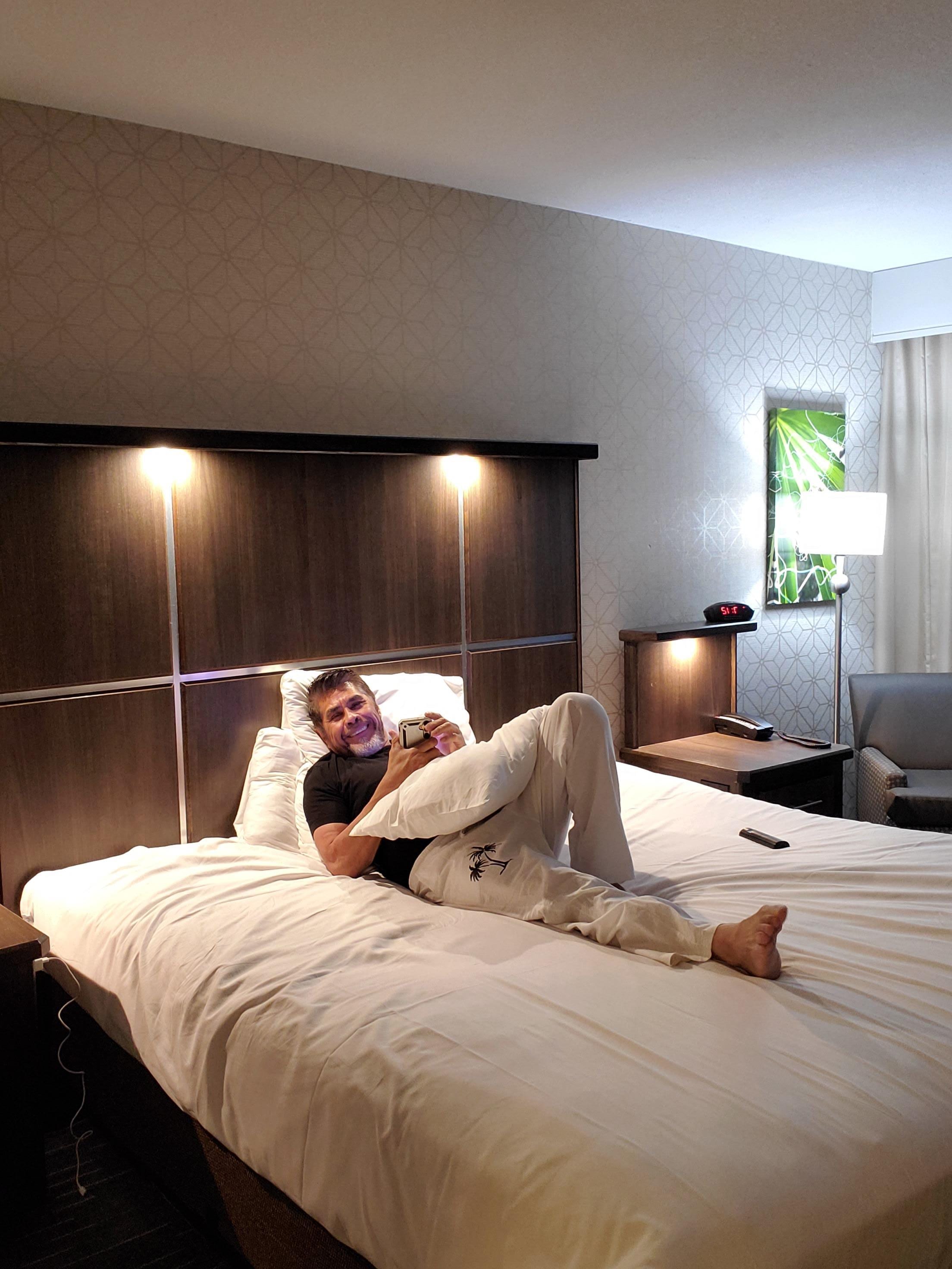 ya listo para dormir.