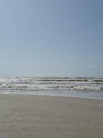This is the beach just across from the boardwalk.