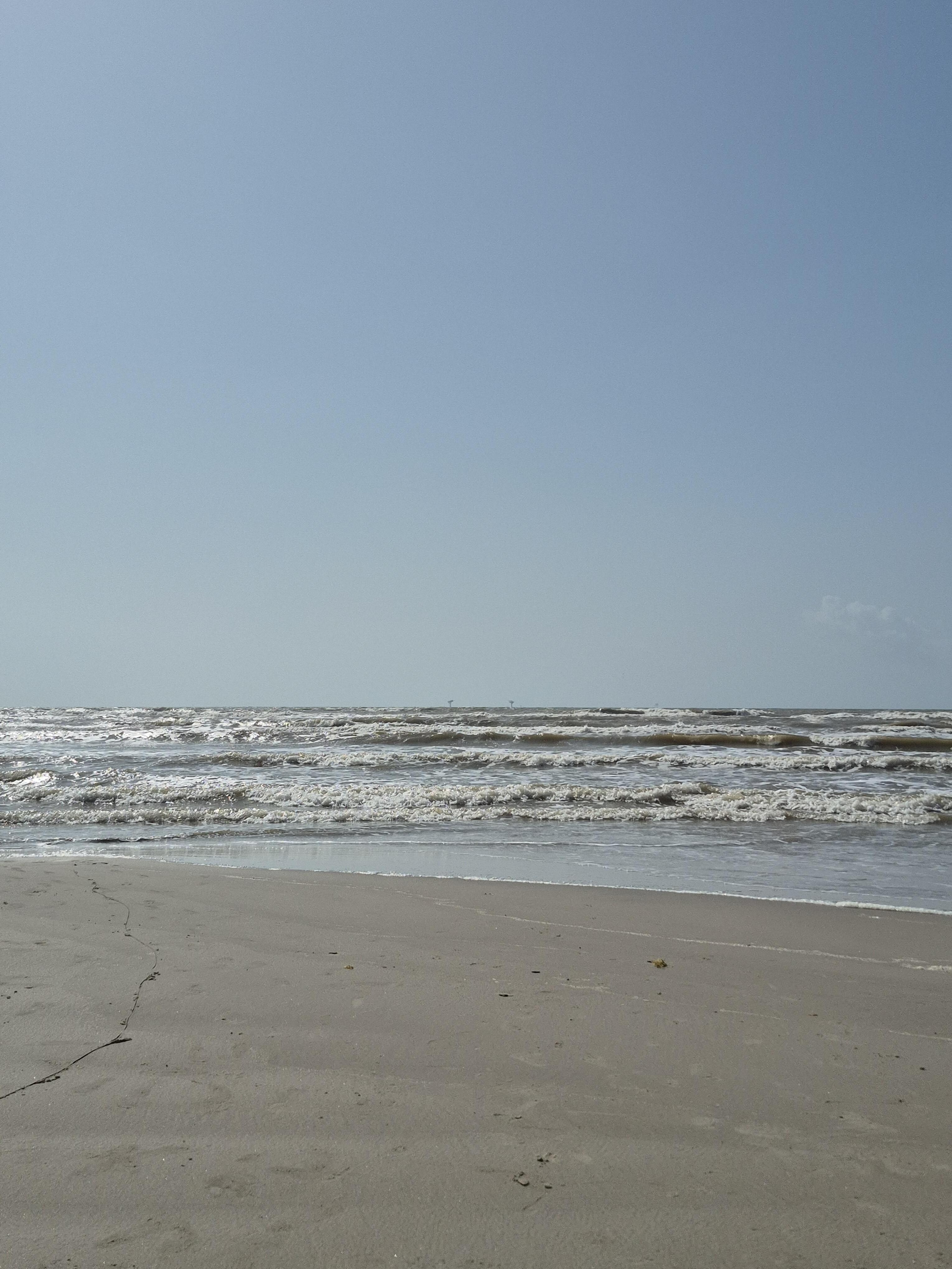 This is the beach just across from the boardwalk. 