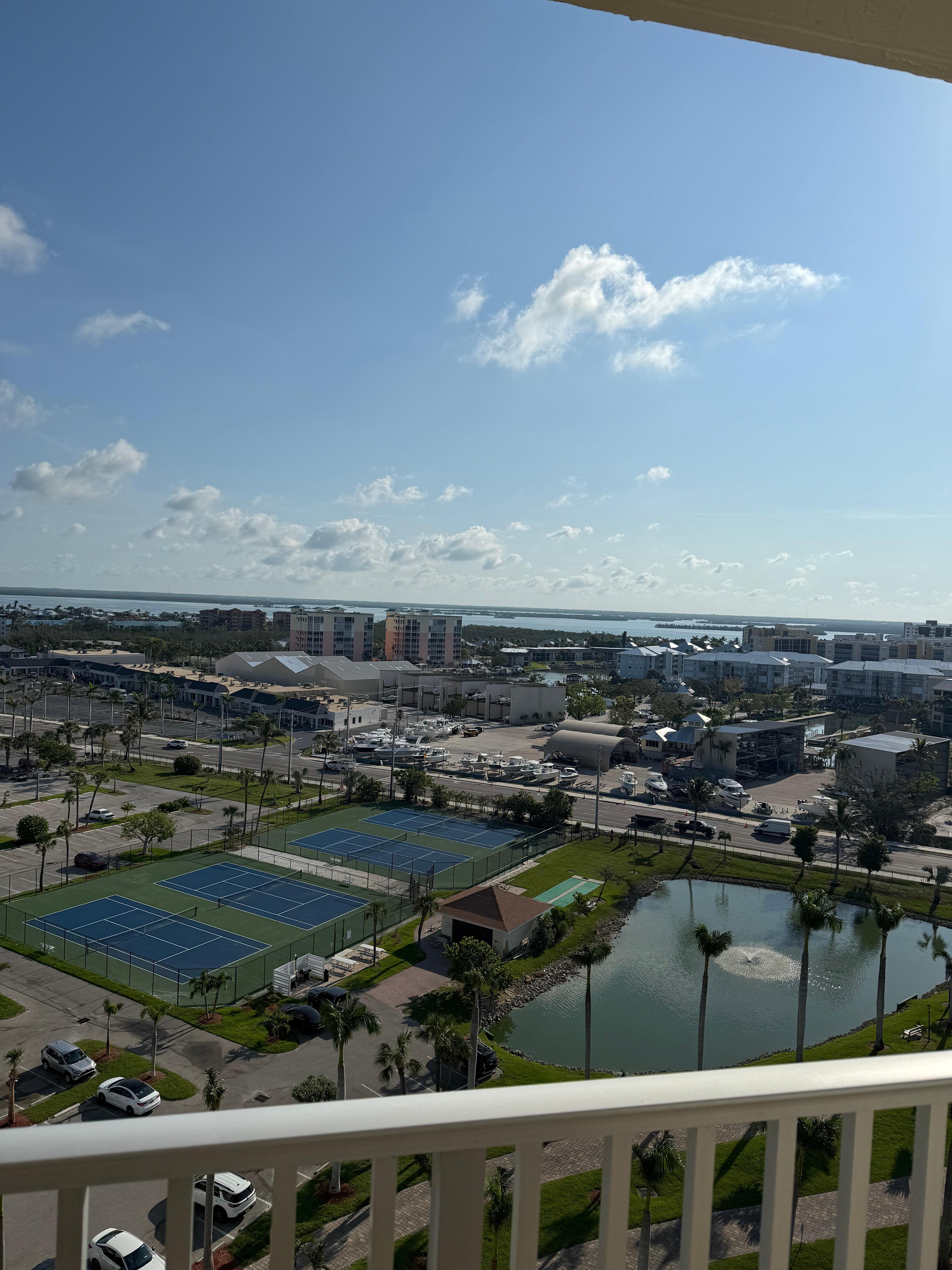 City/bay view from balcony 