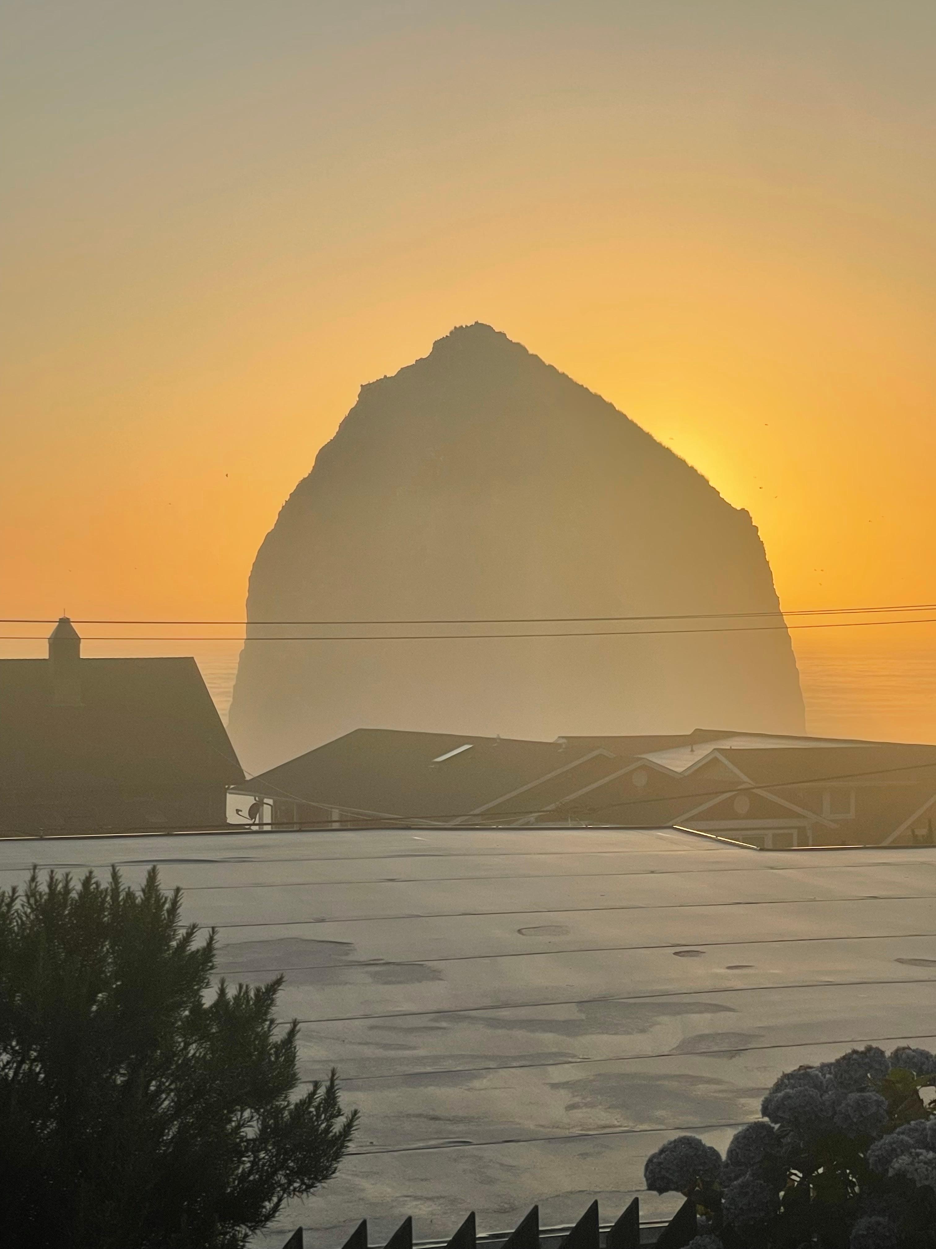 Evening view from the deck.