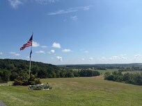 View from front driveway at top of the hill