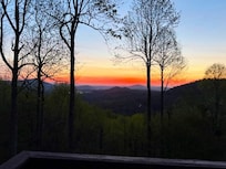 Sunrise view from the back deck