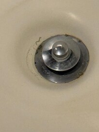 Dirty shower with someone’s hair