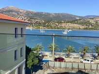 View from balcony - can see turtles feeding when fishing boats are moored up