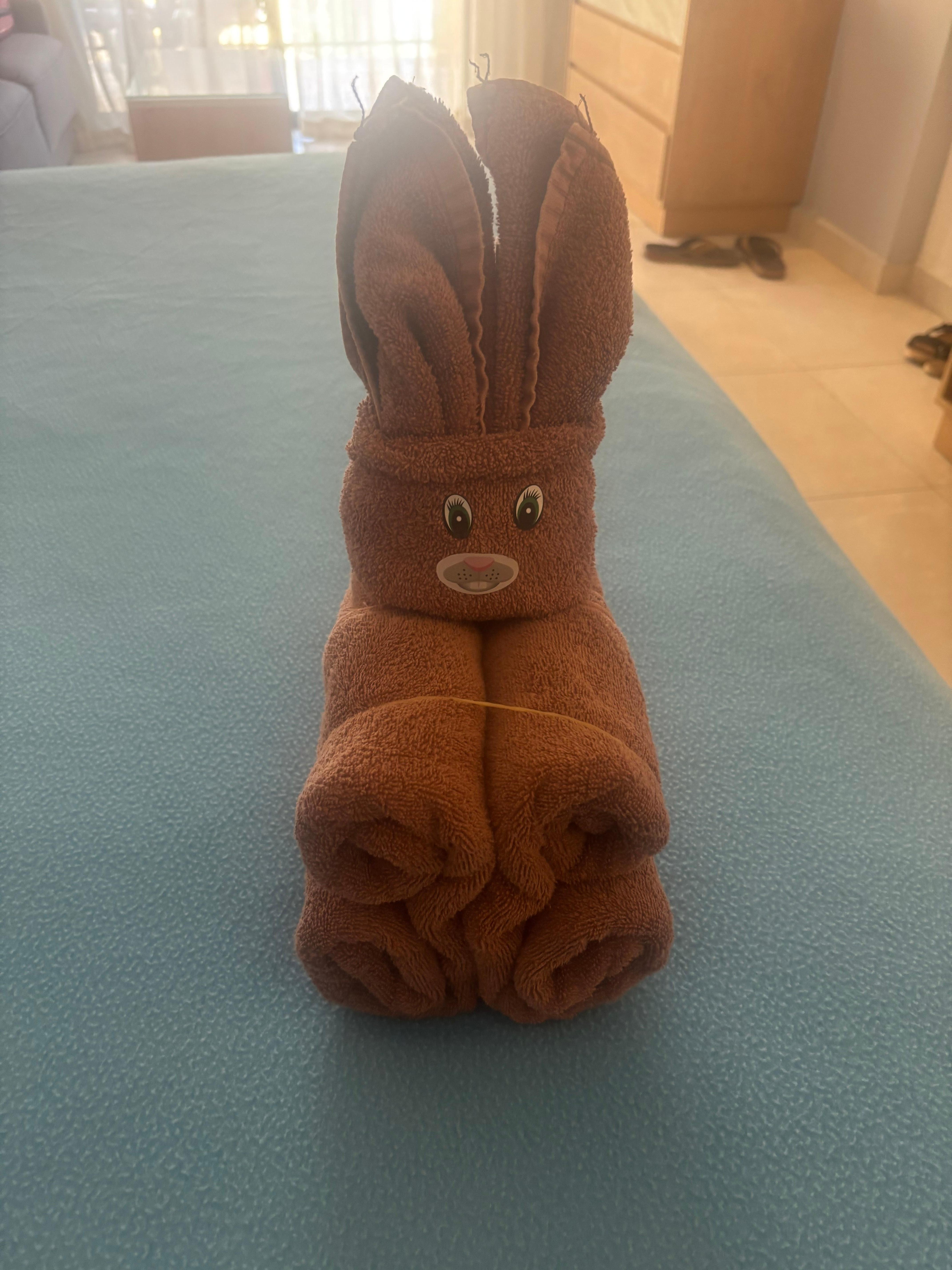 Sweet way to welcome us to our room