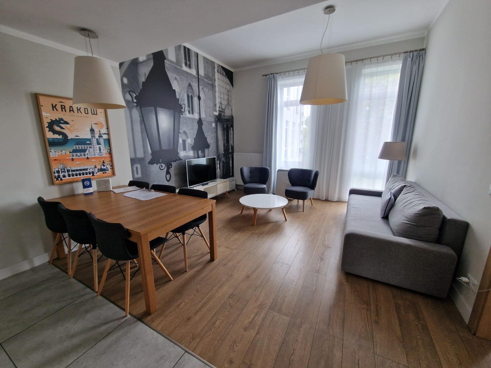 Living room and kitchen 