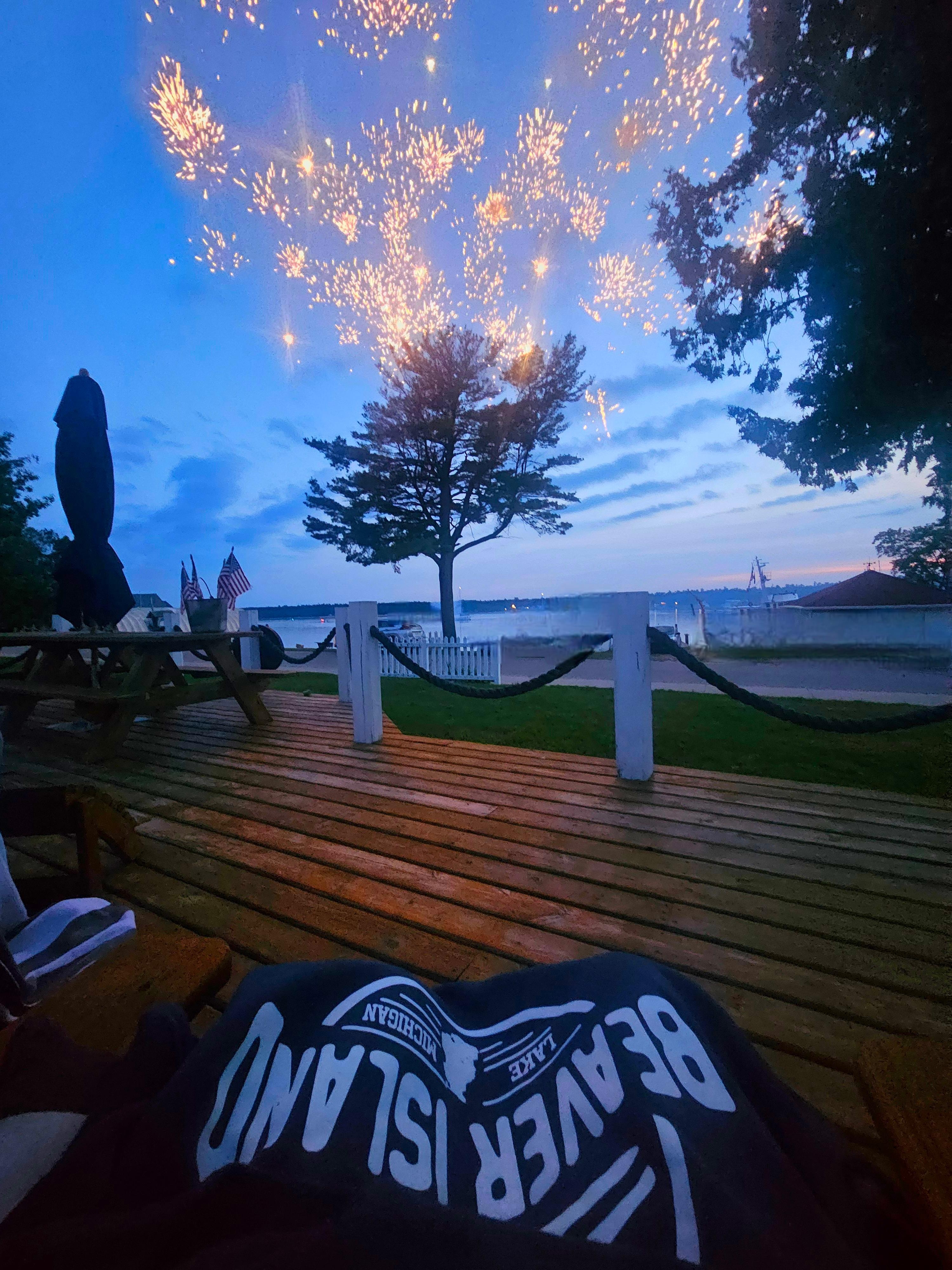 Foggville 4th of July Fireworks from the porch 