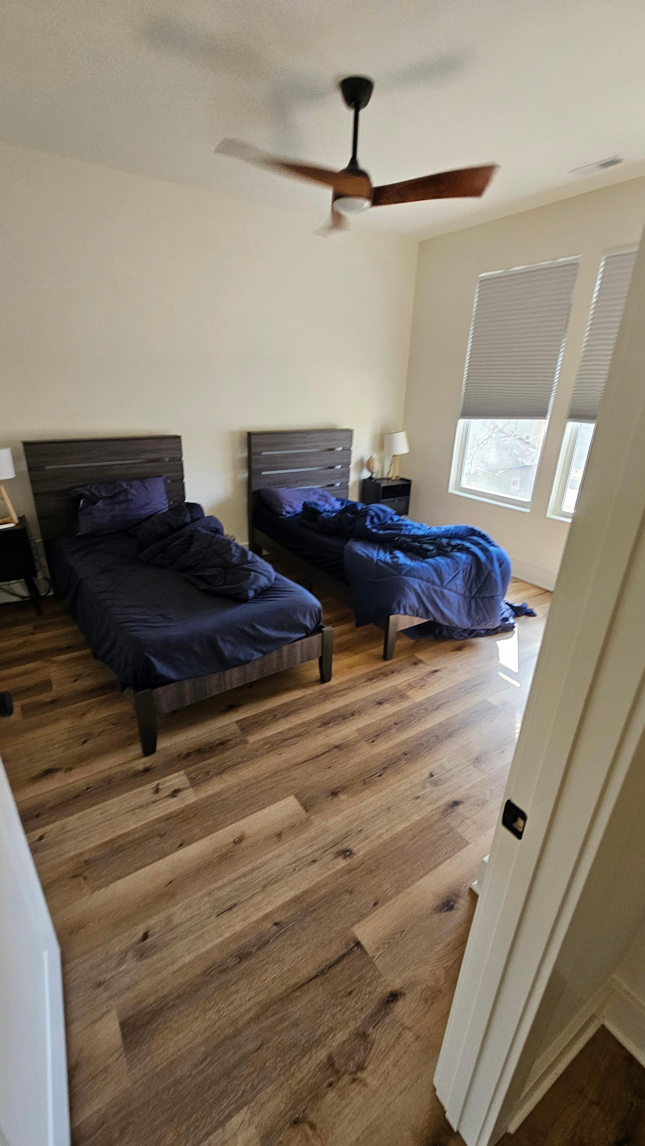 Beds were not taken care of before visit. 