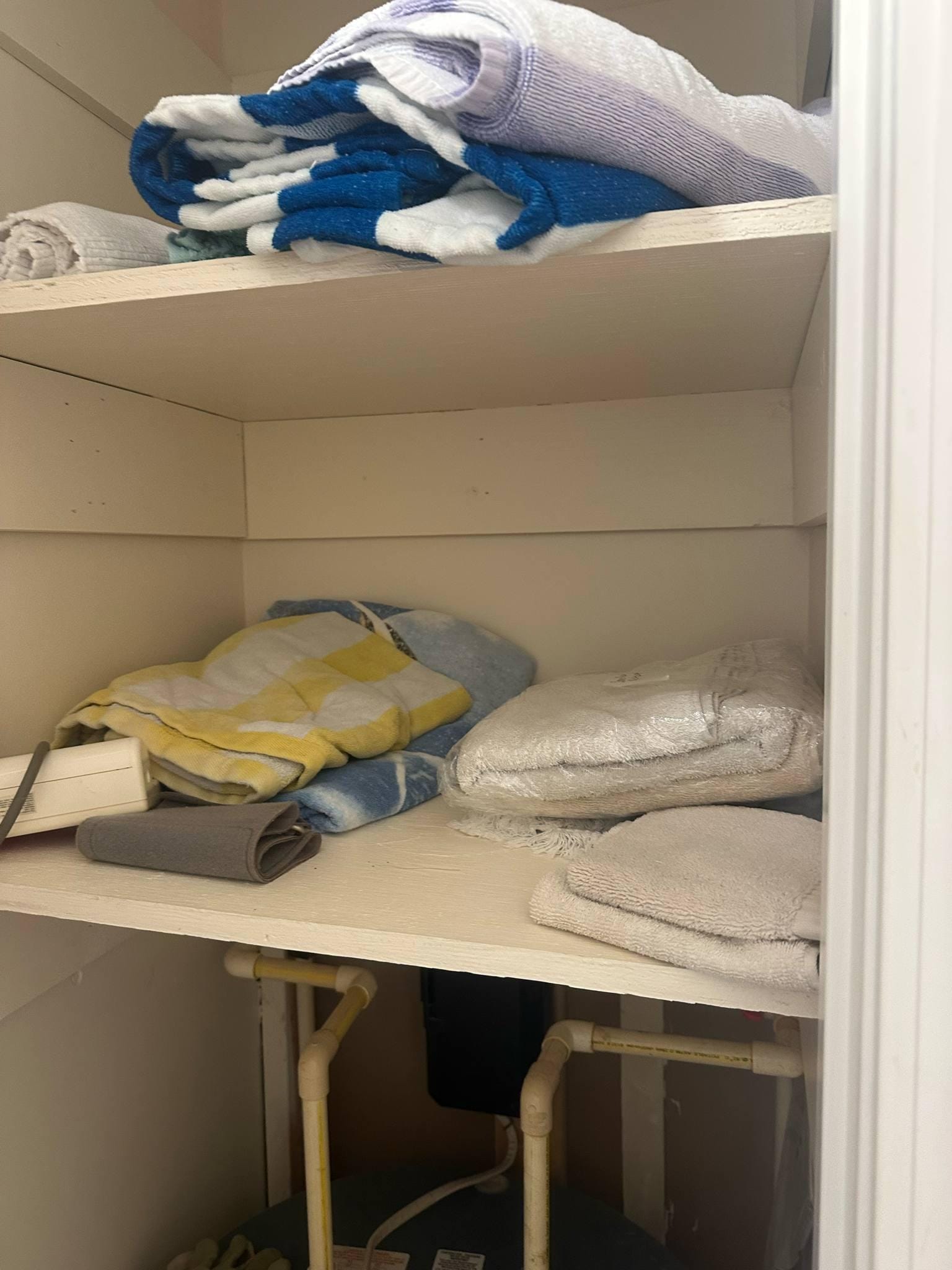 This is the closet with towels and linens.