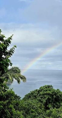 a Rainbow view from the balcony))