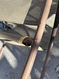 Patio chairs rusted