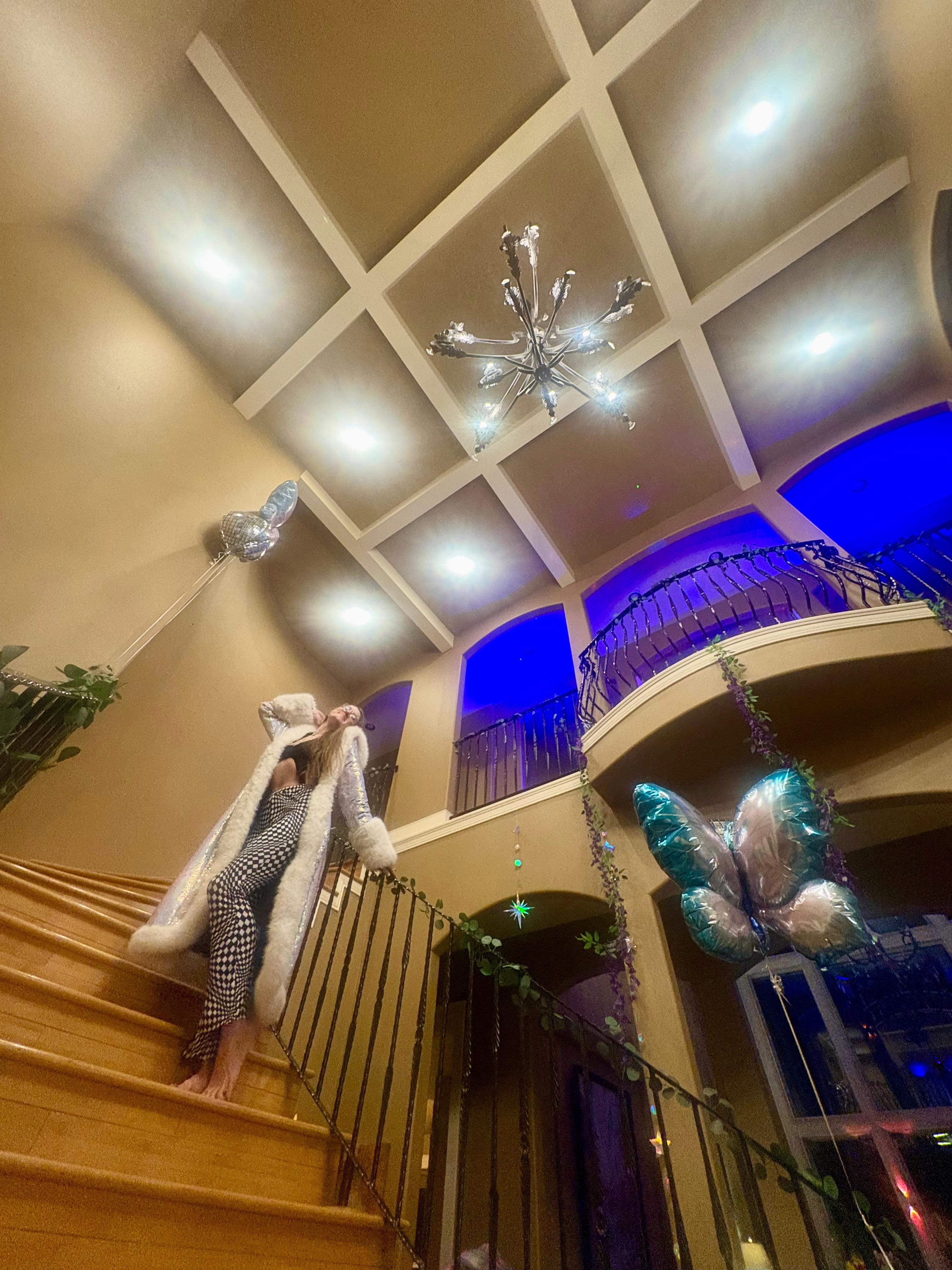 The grand hall staircase is everything for a dream queen bday weekend