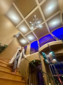 The grand hall staircase is everything for a dream queen bday weekend