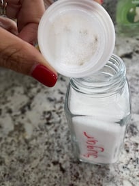Sugar dispenser mold in lid