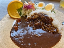 朝の朝食は、3種類から選べます。今回は、アパカレー。