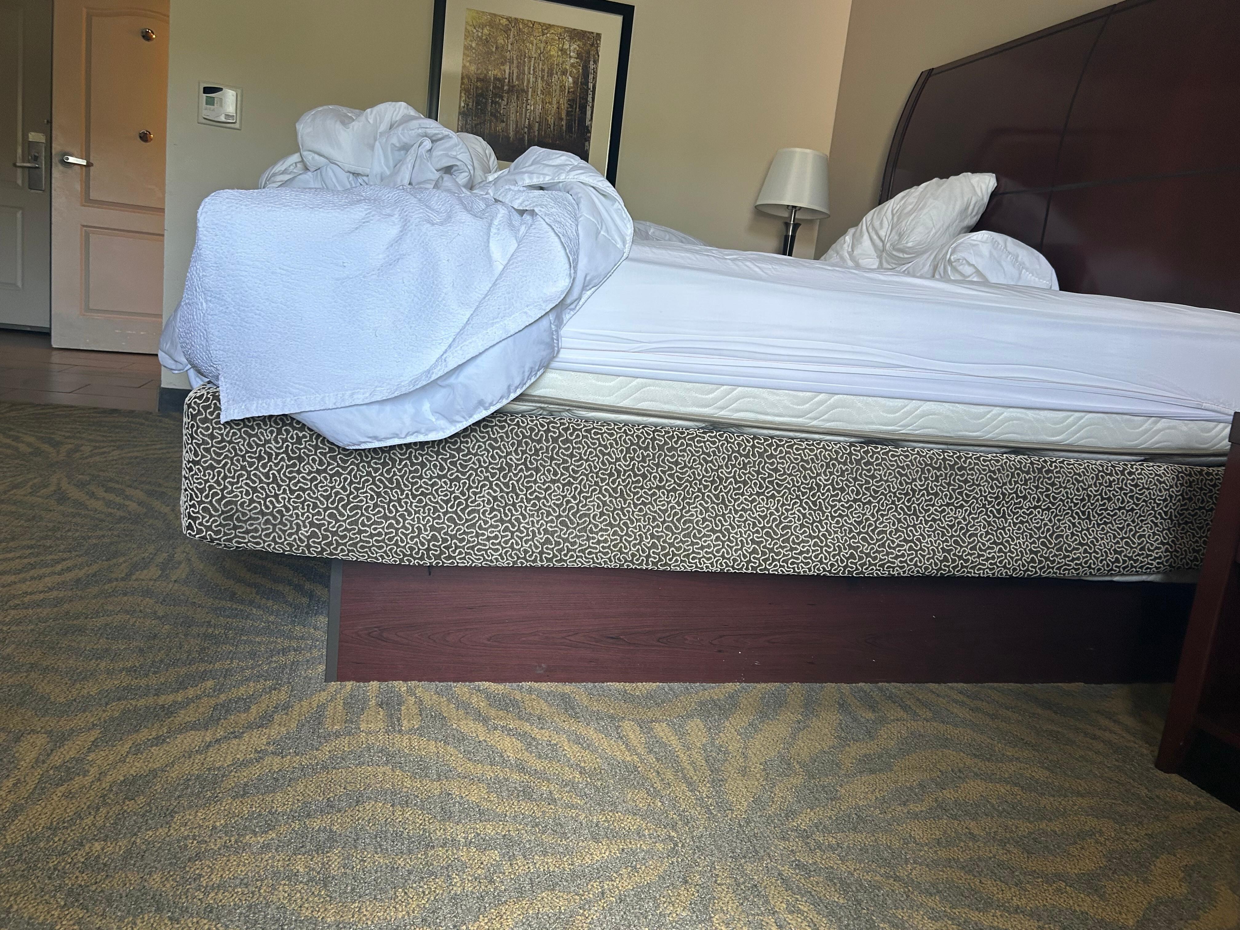 Unable to sleep in bed too high of a bedframe