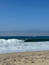Directly across the street great beach!
