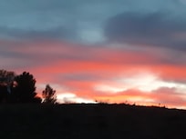 Sunset at the bunkhouse