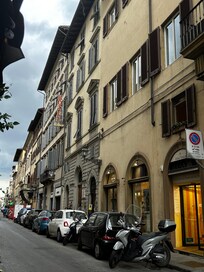 Street view of hotel.