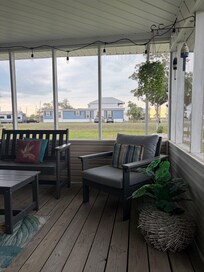 Daytime view from screen porch.