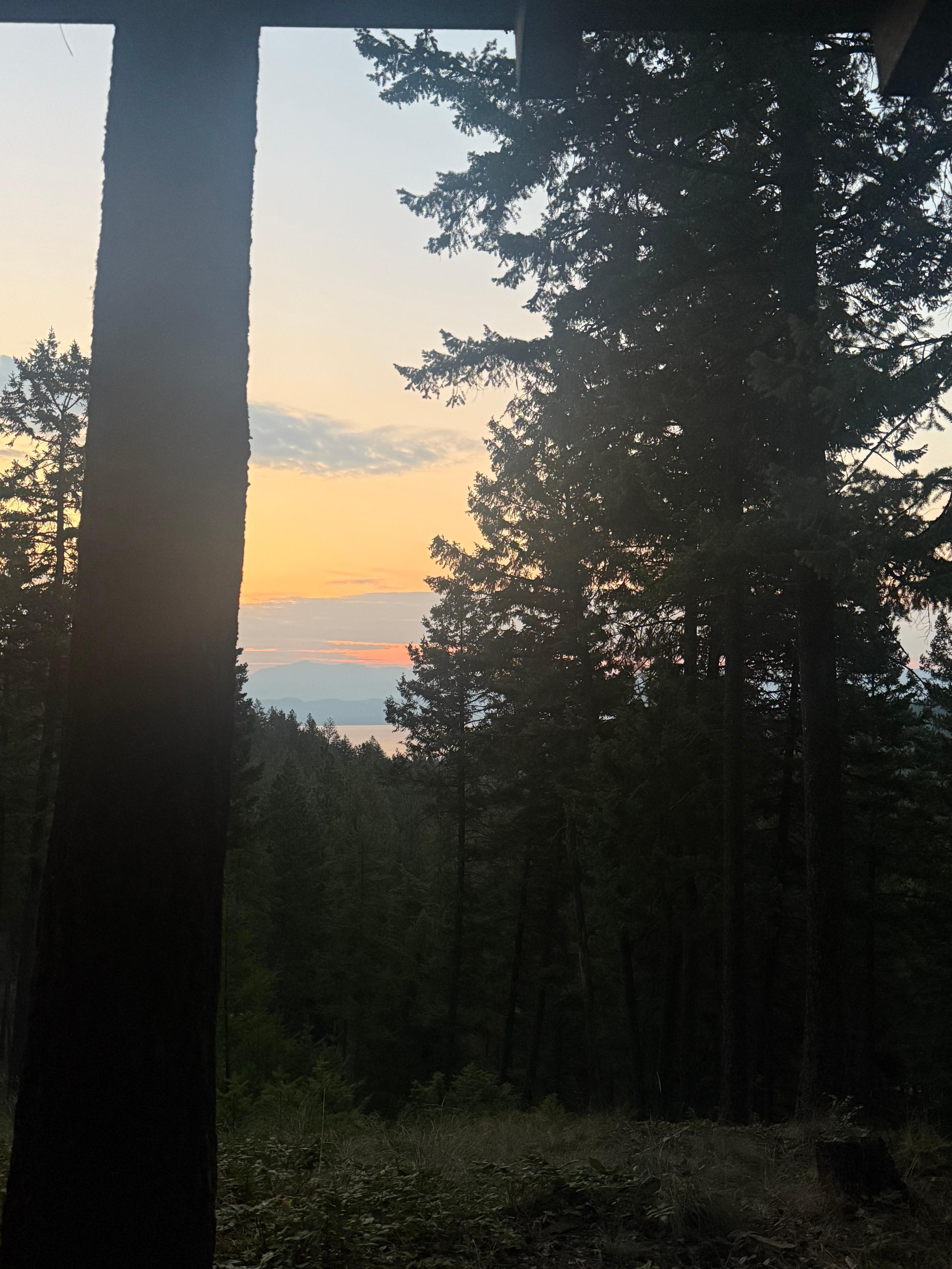 Sunset off the back porch