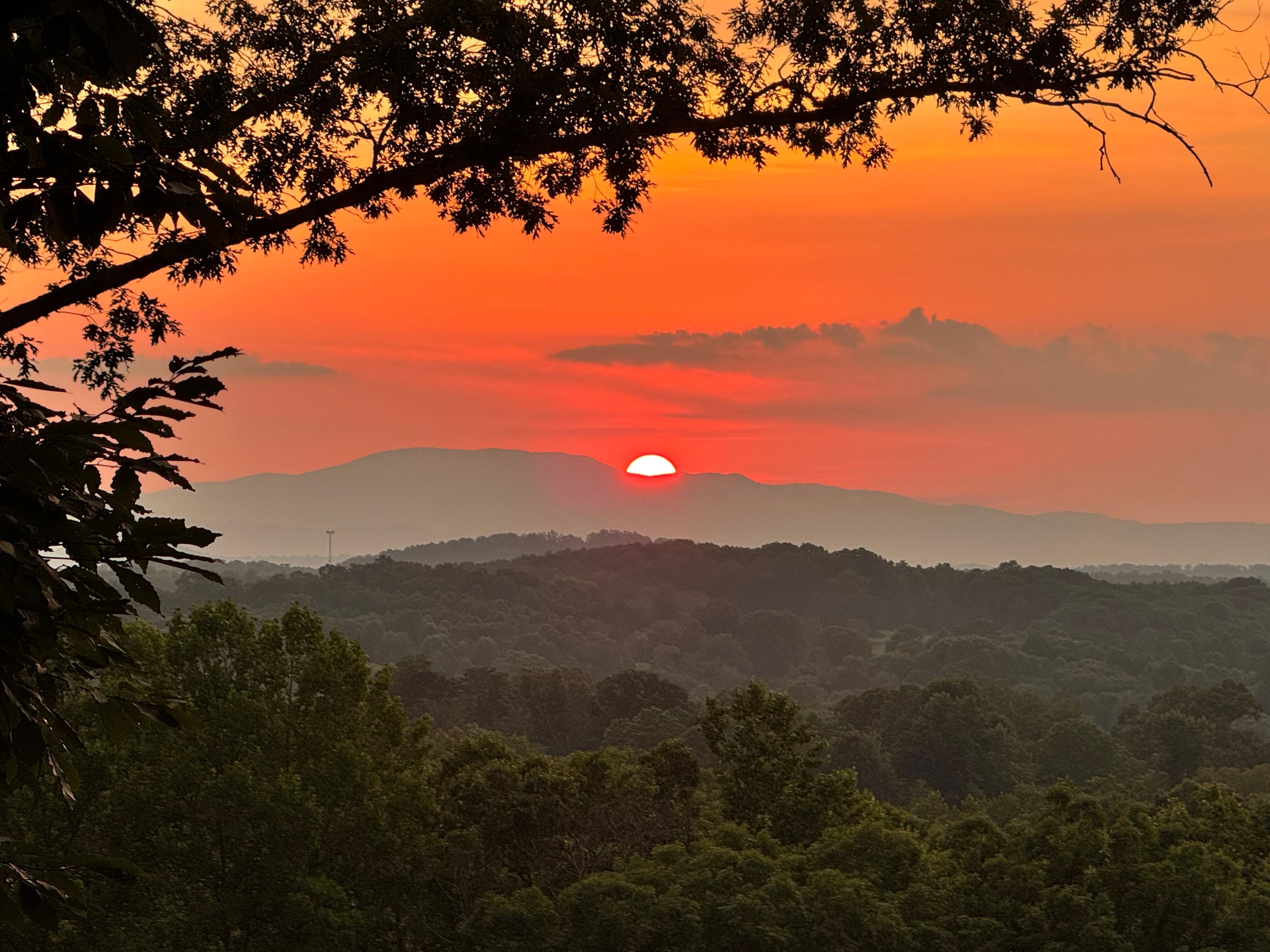 Sunset from the deck.