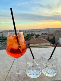 Rooftop drinks view