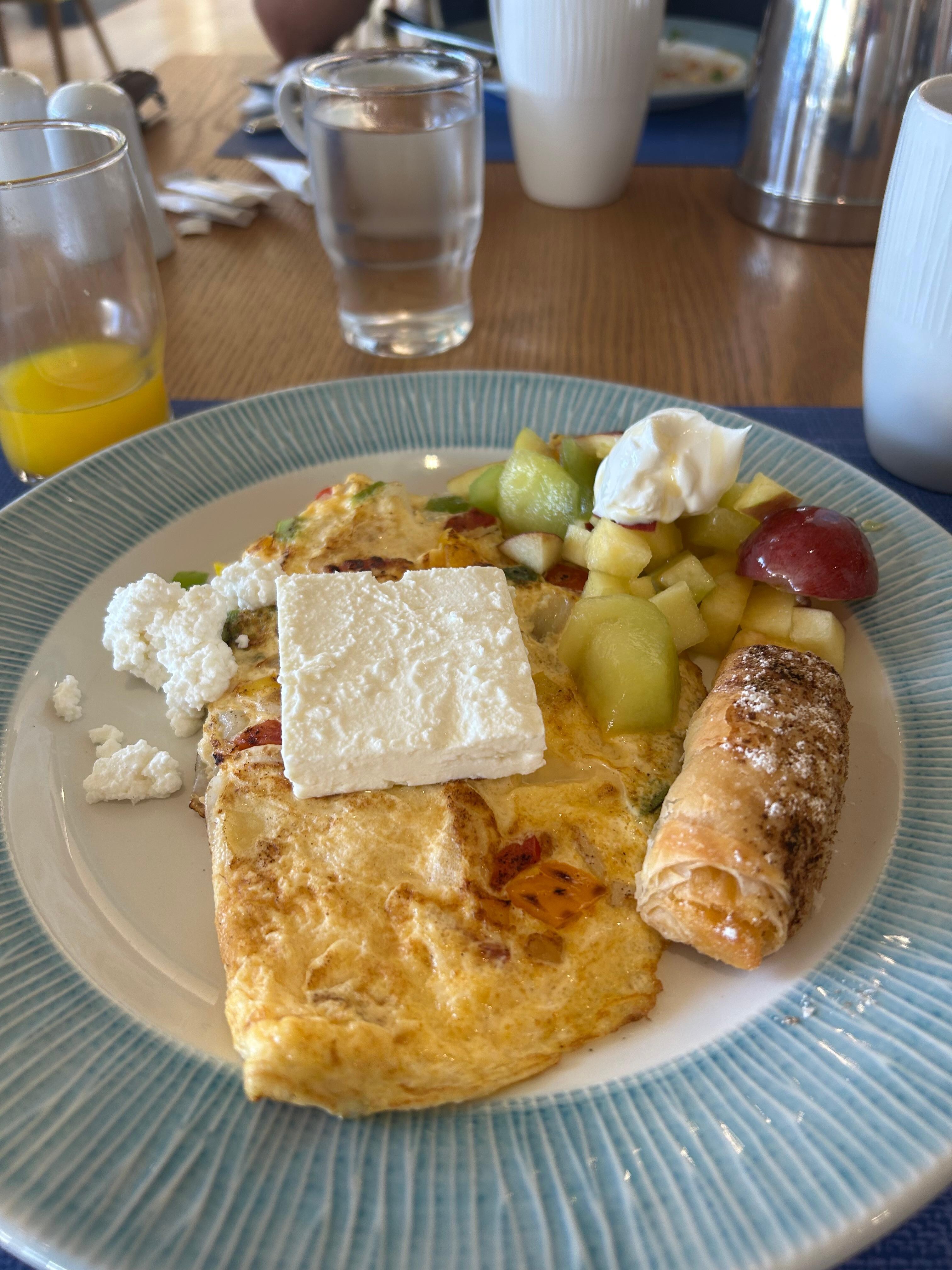 Delicious breakfast buffet. 