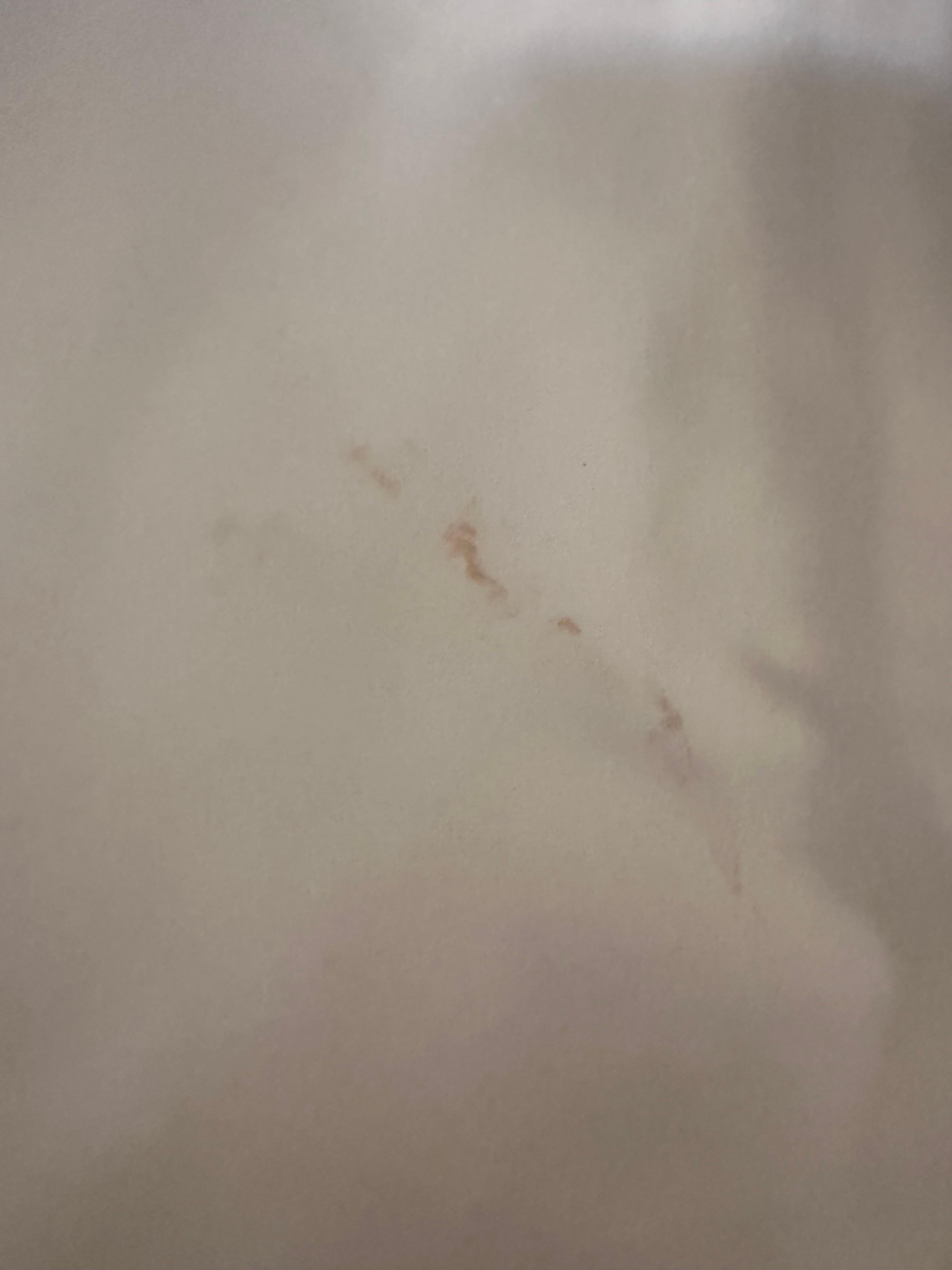 Mystery stain on sheet
